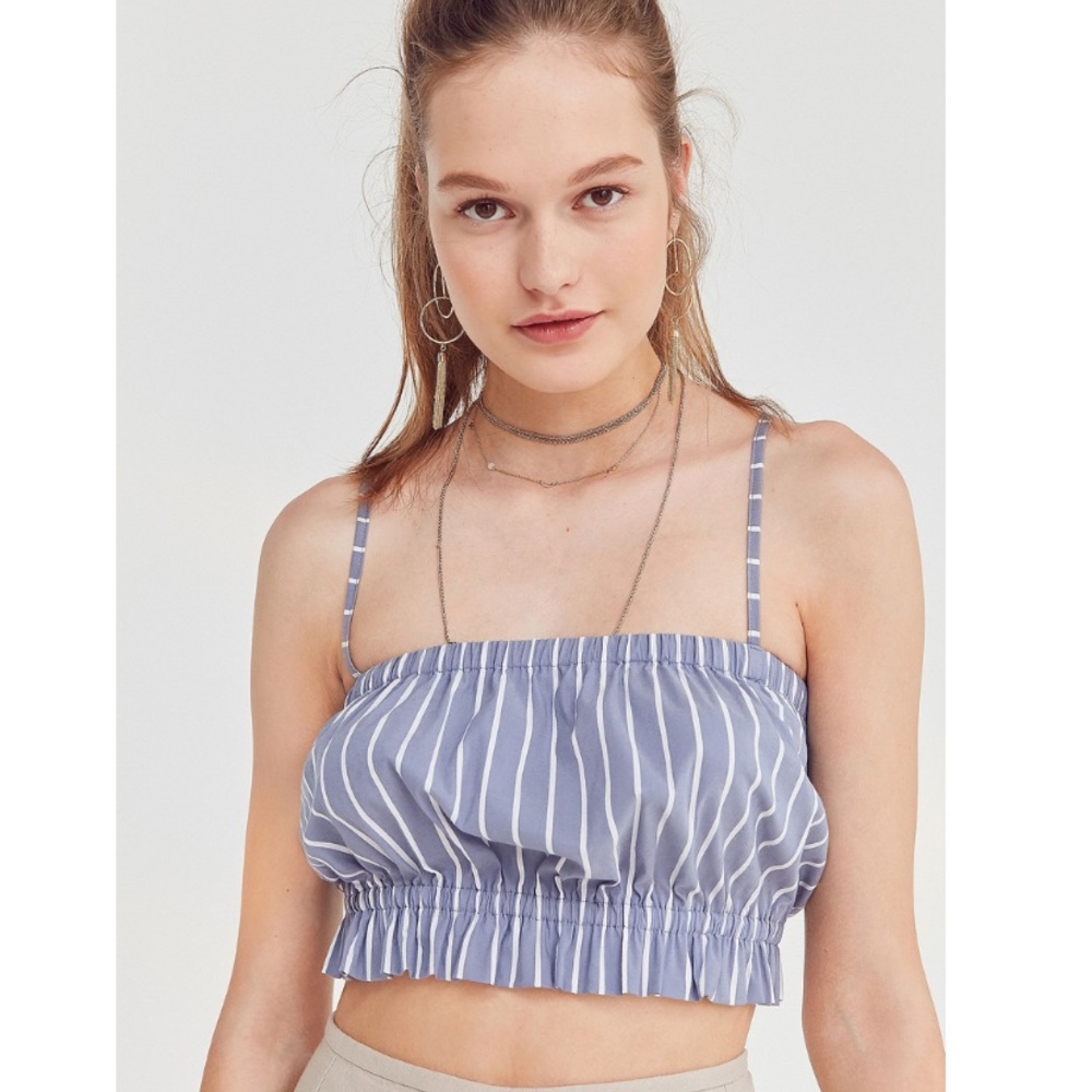 Urban outfitters Elaina ruffle crop top
